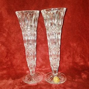 Rare Echt Bleikristall Cut Crystal Bud Vase